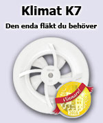 Klimat K7 badrumsfläkt