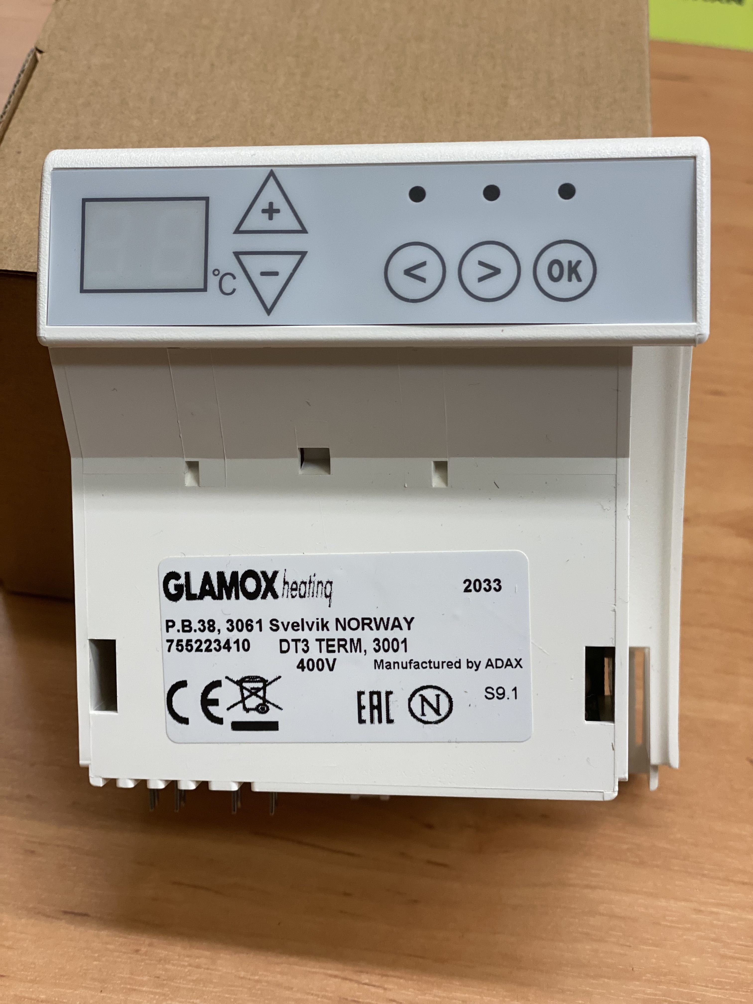 GLAMOX 3001 DT TERMOSTAT 230V